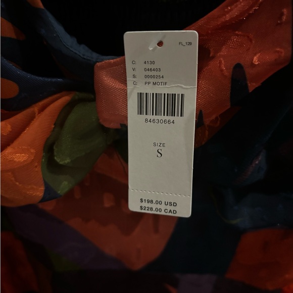 Anthropologie Hutch Printed Twist-Front Ruffle-Hem Dress - Picture 7 of 7